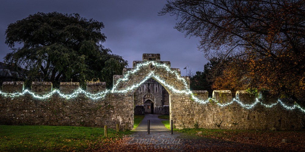 St Donat's Castle christmas lights